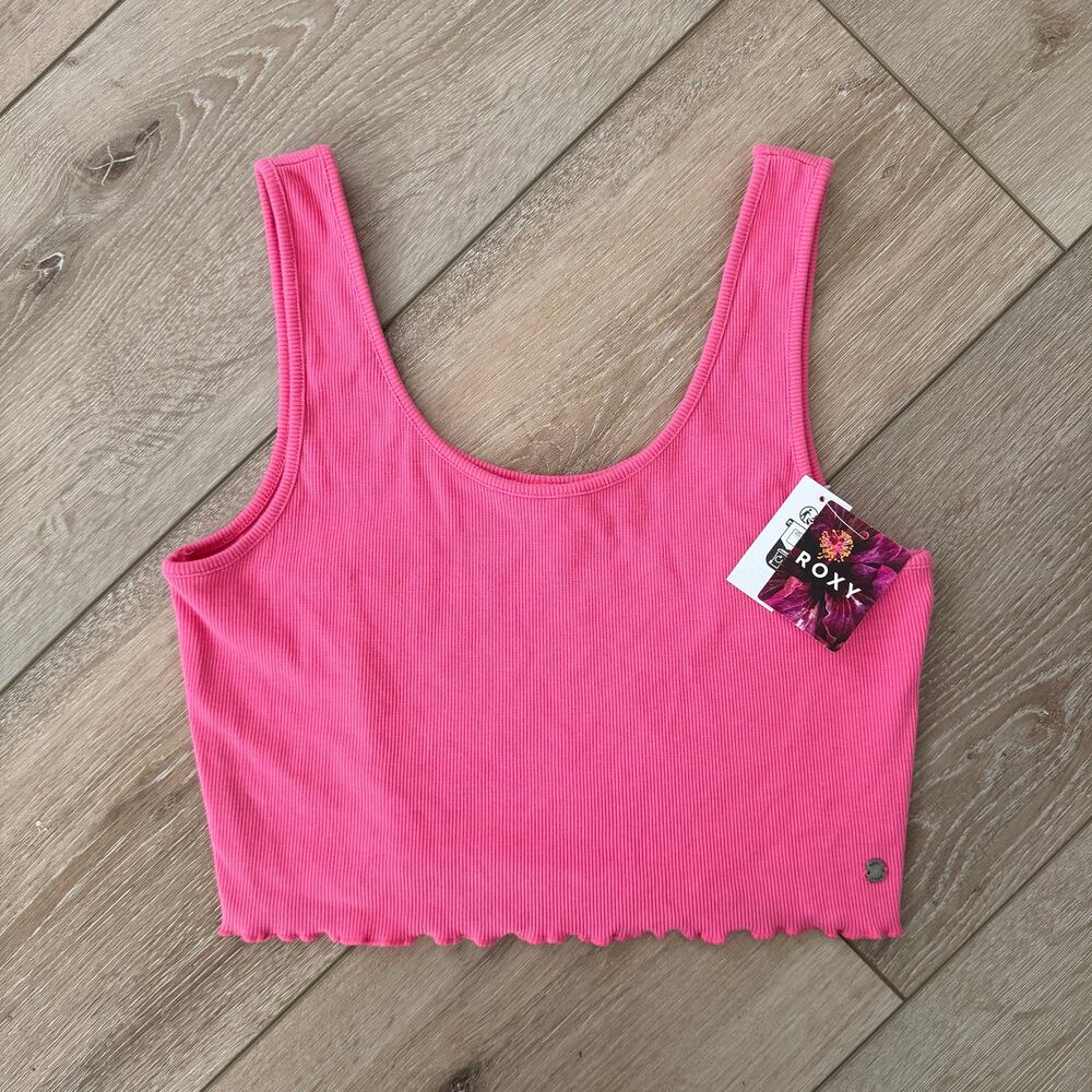 ROXY NWT Good Keepsake Tank Top in Hot Pink Size Large